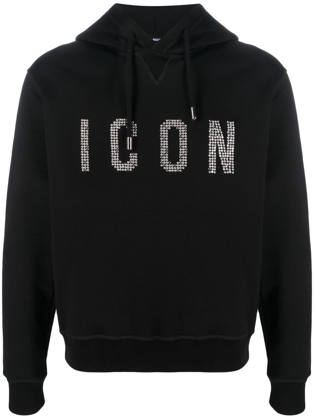 Dsquared2 Icon Kapuzenpullover mit Nieten - Schwarz von Dsquared2