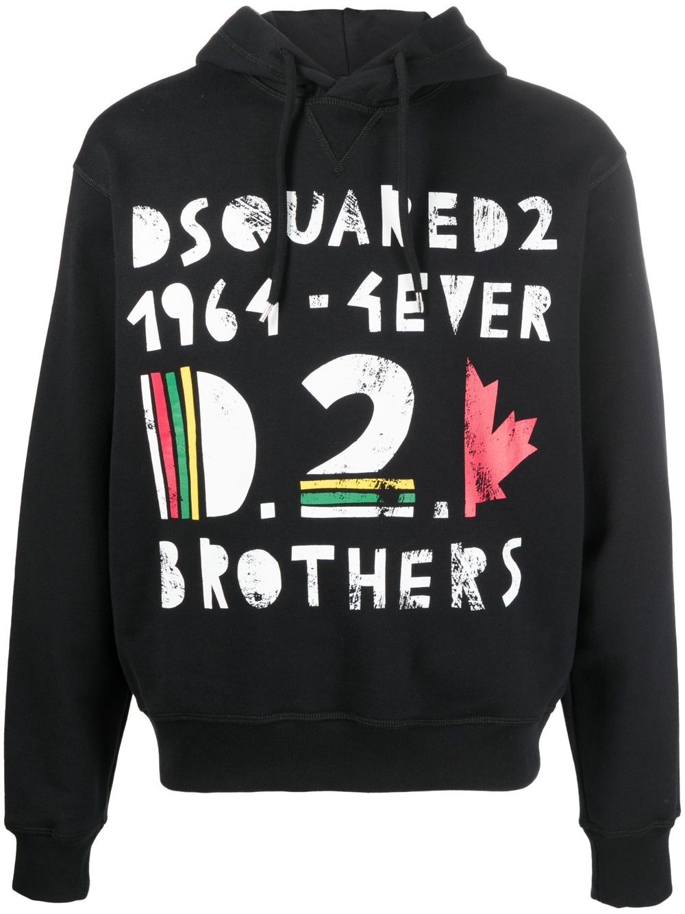 Dsquared2 Hoodie mit grafischem Print - Schwarz von Dsquared2