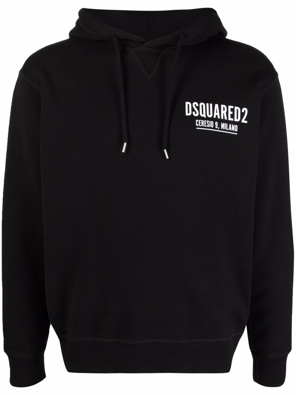 Dsquared2 Hoodie mit Logo-Print - Schwarz von Dsquared2