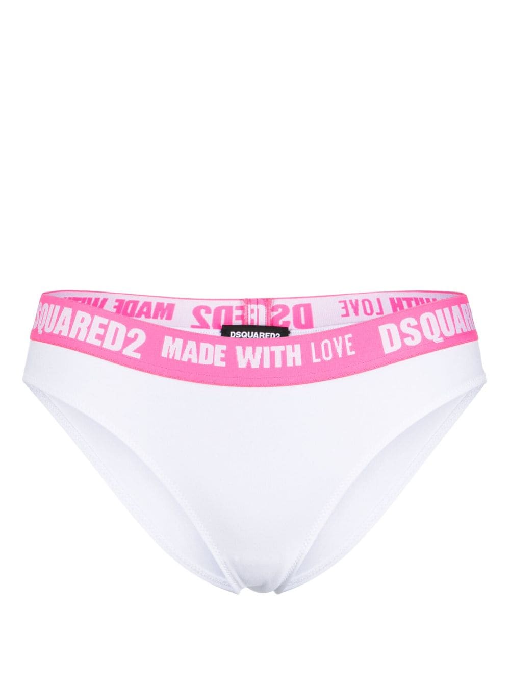 Dsquared2 Slip mit Logo-Print - Weiß von Dsquared2