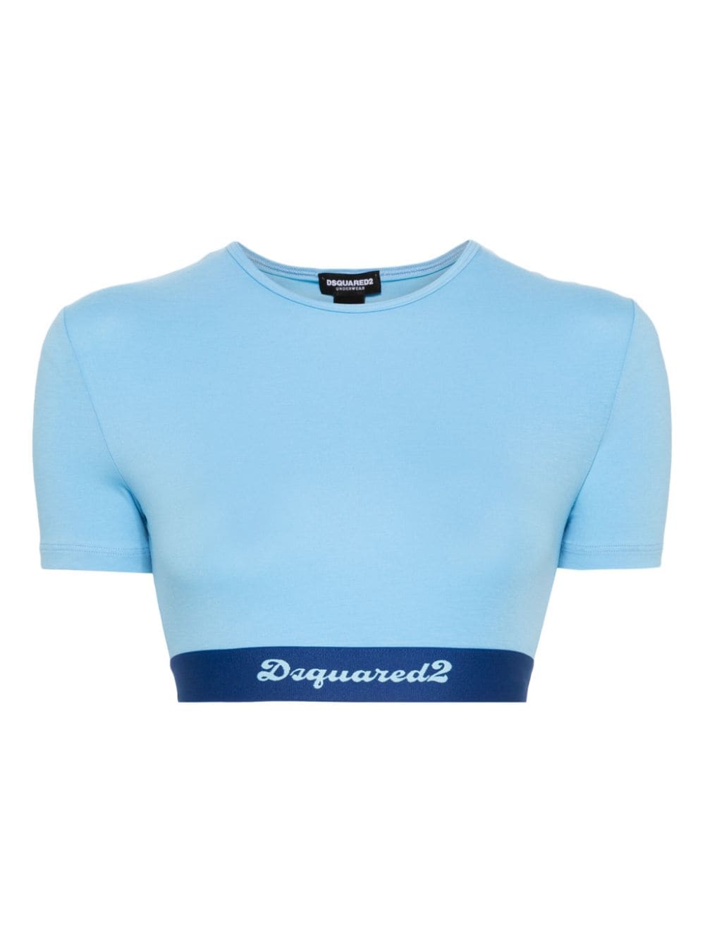 Dsquared2 Cropped-Top mit Logo - Blau von Dsquared2