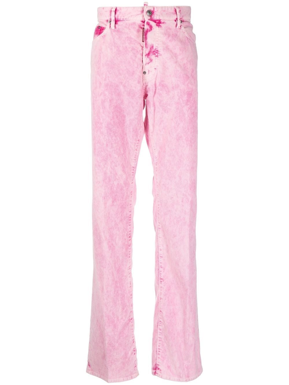 Dsquared2 Gerade Hose mit Batikmuster - Rosa von Dsquared2