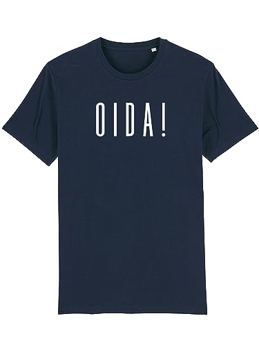 Du Hirsch Herren T-Shirt Bayerisch Oida Dunkelblau XL von Du Hirsch