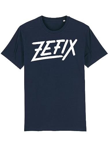 Du Hirsch Herren T-Shirt Bayerisch Zefix Dunkelblau XL von Du Hirsch