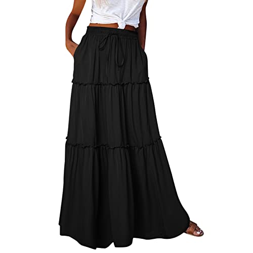 Duanminxi Rock Damen Knielang Midi Rock Boho A Linie Faltenrock Knielang Sommerrock Leicht Und Luftig Röcke Mit Blumendruck Tellerrock Casual Hohe Taille Midirock Mit Taschen Gummizug Duanminxi Rock Damen Knielang Midi Rock Boho A Linie Faltenrock Knielang Sommerrock Leicht Und Luftig Röcke Mit Blumendruck Tellerrock Casual Hohe Taille Midirock Mit Taschen Gummizug von Duanminxi