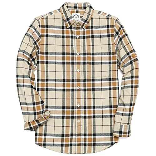 Dubinik® Flanellhemd Herren Kariert Button Down Outdoor Baumwolle Freizeithemden Flanellhemden Herren Langarm von Dubinik