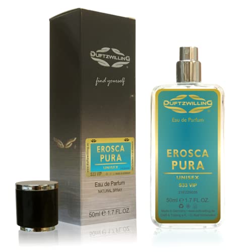 EROSCA PURA Eau de Parfum UNISEX für Damen und Herren von DuftzwillinG ® | S33 VIP | Duft wie Früchtecocktail (50 ml) von DuftzwillinG