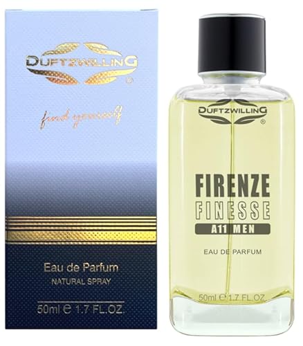 DuftzwillinG FIRENZE (Finesse) - Eau de Parfum für HERREN - frisch-zitrisch - A11 MEN - Herrenduft (50 ml Prime) von DuftzwillinG