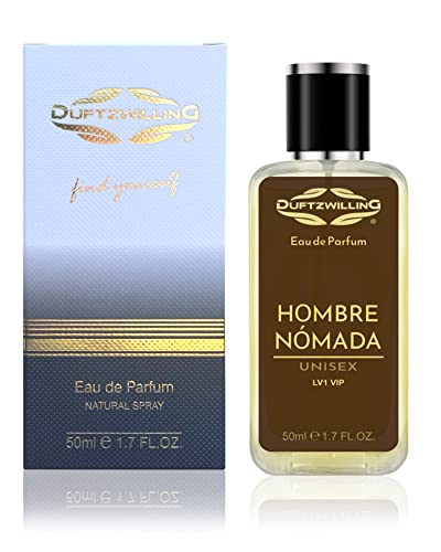 HOMBRE NÓMADA Eau de Parfum für HERREN (Unisex) von DuftzwillinG ® | LV1 VIP | Duftrichtung Oud & Leder mit Himbeere (50 ml) von DuftzwillinG