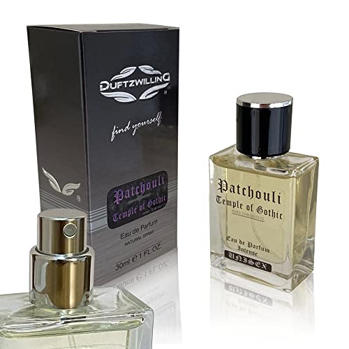 NUR FÜR KENNER > Patchouli - TEMPLE OF GOTHIC - Eau de Parfum Spray EdP STARKES Parfüm UNISEX für Damen und Herren PATSCHULI PUR (30 ml) von DuftzwillinG