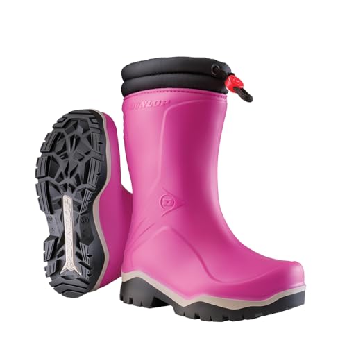 DUNLOP Jungen Unisex Kinder Blizzard Gefütterte Stiefel, Pink, 27 EU von DUNLOP