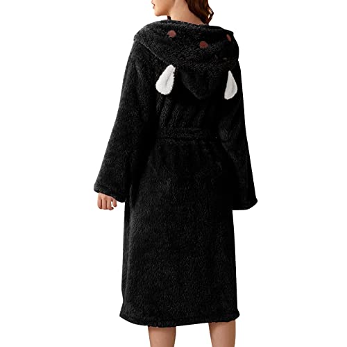 Duohropke Bademantel Damen Flauschig Warm Lange Hausmantel Frottee Fleece Bademantel Mit Taschen Frauen Weicher Leicht Saunamantel Kimono Robe Morgenmantel Duohropke Bademantel Damen Flauschig Warm Lange Hausmantel Frottee Fleece Bademantel Mit Taschen Frauen Weicher Leicht Saunamantel Kimono Robe Morgenmantel von Duohropke