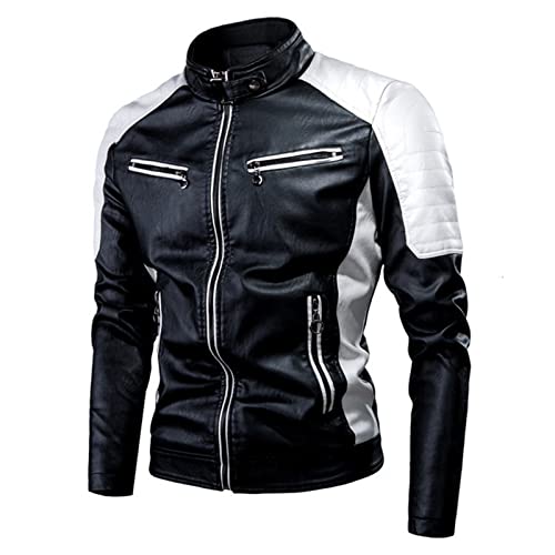 Duohropke Motorradjacke Flieger Bomberjacke Herren Motorradjacke Wasserdicht Winddicht mit Protektoren Protektorenjacke Scooter Biker Touring von Duohropke