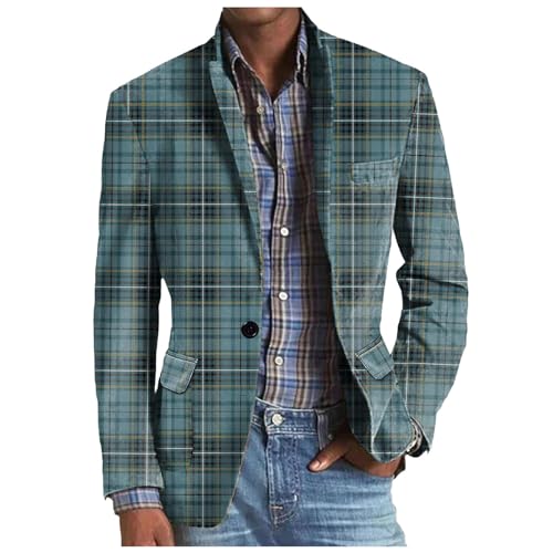Duohropke Sakko Herren Vintage Karierter Blazer Regular Fit Modern Sakkos Gestreifter Männer Frühling Herbst Sweatsakko Freizeit Jackett Business Hochzeit Anzugjacke Duohropke Sakko Herren Vintage Karierter Blazer Regular Fit Modern Sakkos Gestreifter Männer Frühling Herbst Sweatsakko Freizeit Jackett Business Hochzeit Anzugjacke von Duohropke