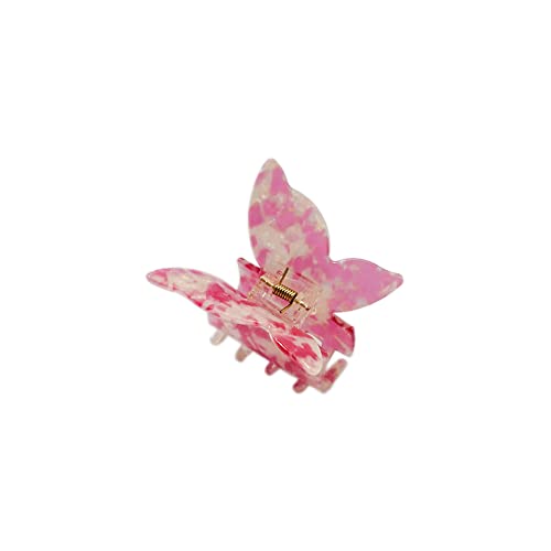 Schmetterling Haarklammern Haarspangen Kleine Haarklauenclips Haifischclip,Haarspangen für dickes Haar Rutschfestes Haar Jaw Clips Haarstyling-Zubehör für Frauen Mädchen,Lila von Duories