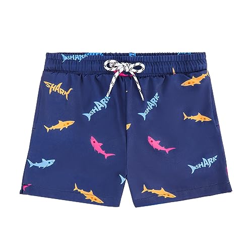 Durio Badehose Jungen, Kinder und Teenager Badeshorts Kurz Sommer Badeshorts Schnelltrocknend Boardshorts mit Netzfutter Taschen und Verstellbarem Tunnelzug Urlaub Blauer Dink XL von Durio