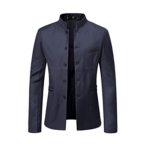 Herren-Blazer Sale Clearance,Herren Chinesische Tunika AnzüGe Mandarinenkragen Formelle Jacke Slim Fit Front Knopf Blazer Traditionelle Uniform BräUtigam Kleid Leicht, GefüTtert, Business-MäNtel Herren-Blazer Sale Clearance,Herren Chinesische Tunika AnzüGe Mandarinenkragen Formelle Jacke Slim Fit Front Knopf Blazer Traditionelle Uniform BräUtigam Kleid Leicht, GefüTtert, Business-MäNtel von DxanDn