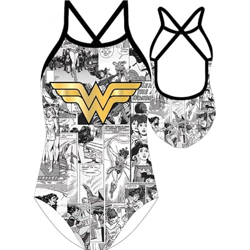 E PLUS M Einteiliger Badeanzug für Mädchen Wonder Woman, Swimsuit, Schwimmanzug, Schwimmen, Sommer 146 von E PLUS M