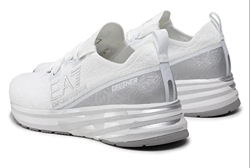 Emporio Armani Sneaker Running EA7 Training mesh White/Silver Unisex US22EA13 X8X095 41 1/3 von EA7