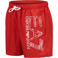 EA7 Herren Badeshorts rot Mikrofaser unifarben von EA7