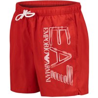 EA7 Herren Badeshorts rot Mikrofaser unifarben von EA7