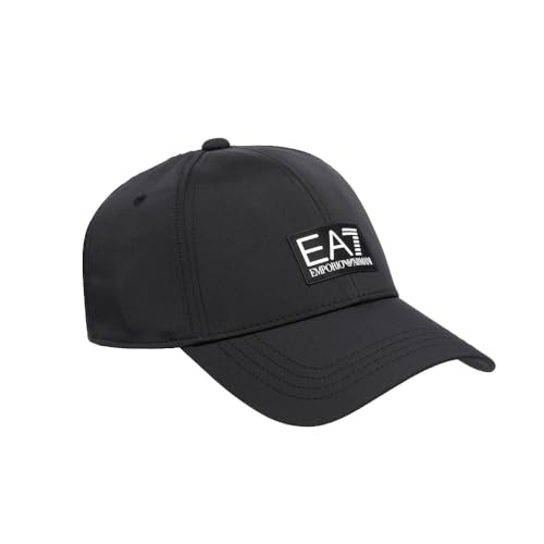 EA7 Emporio Armani Train Core Patch Logo Baseball Cap - Schwarz, Schwarz , 54 von EA7