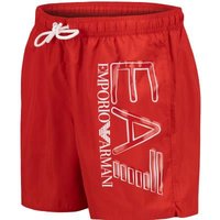 EA7 Herren Badeshorts rot Mikrofaser unifarben von EA7