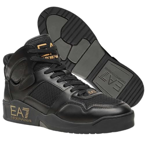 New Basket Sneakers, Schwarz , 43 1/3 EU von EA7