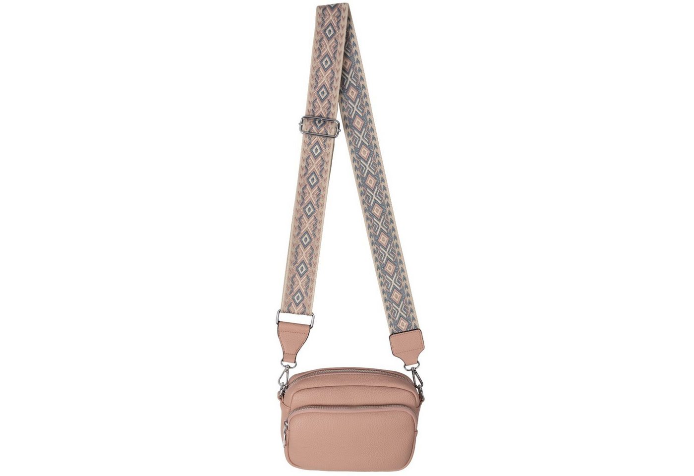 EAAKIE Gürteltasche Bauchtasche Umhängetasche Crossbody-Bag Hüfttasche Kunstleder Italy-D, als Schultertasche, CrossOver, Umhängetasche tragbar von EAAKIE