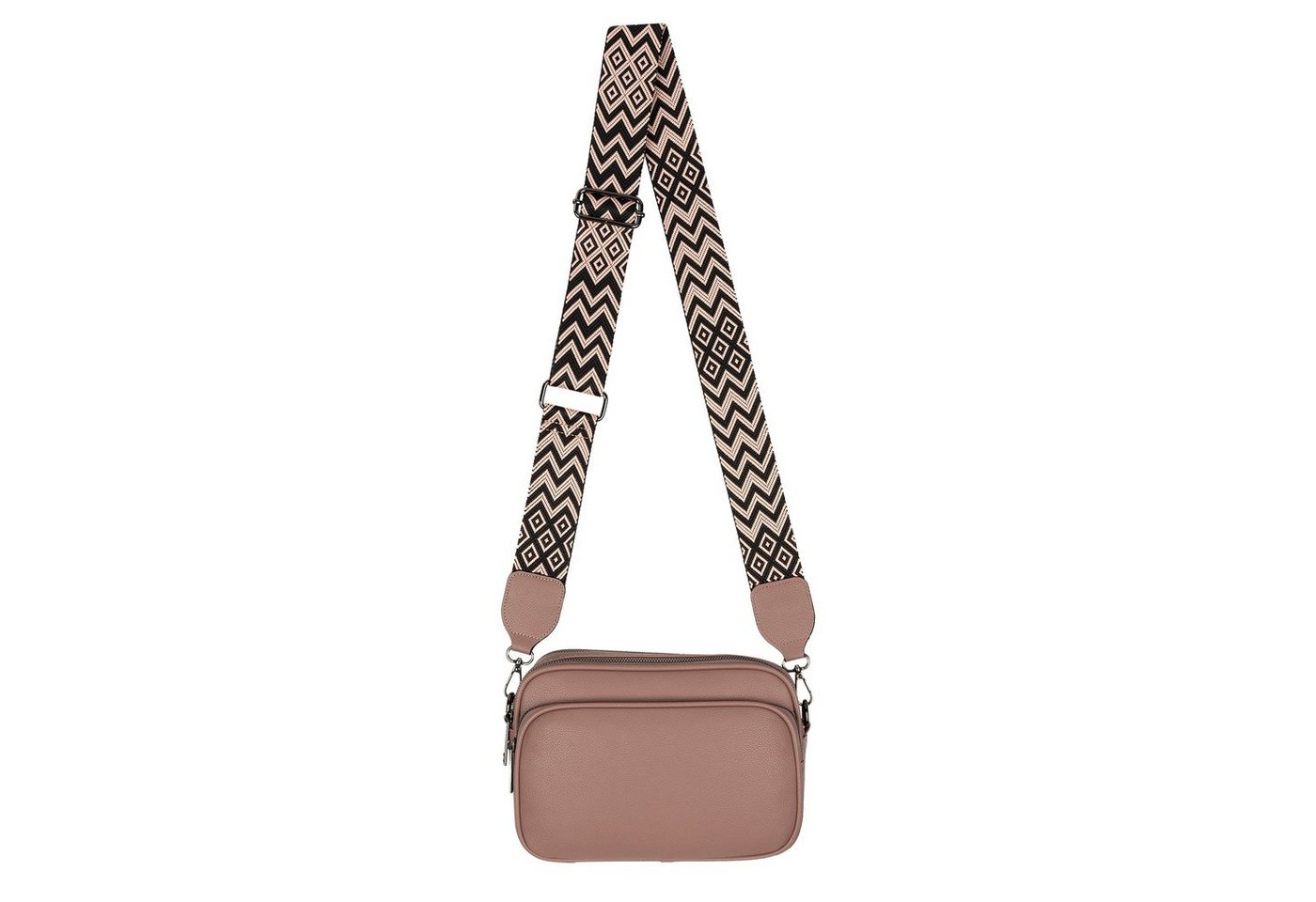 EAAKIE Gürteltasche Bauchtasche Umhängetasche Crossbody-Bag Hüfttasche Kunstleder Italy-D, als Schultertasche, CrossOver, Umhängetasche tragbar von EAAKIE