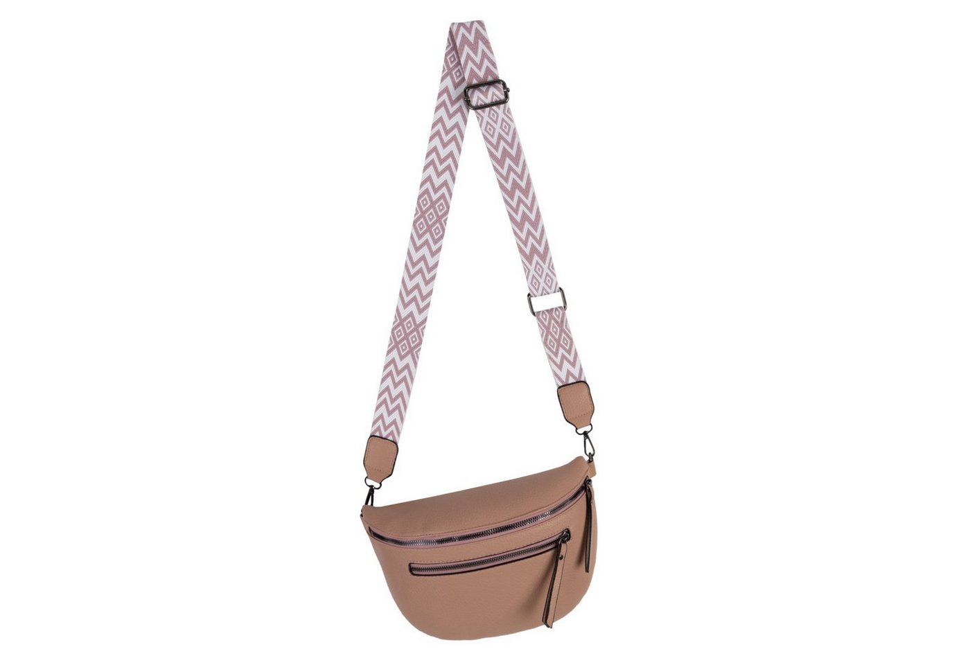 EAAKIE Gürteltasche Bauchtasche Umhängetasche Crossbody-Bag Hüfttasche Kunstleder Italy-De, als Schultertasche, CrossOver, Umhängetasche tragbar von EAAKIE