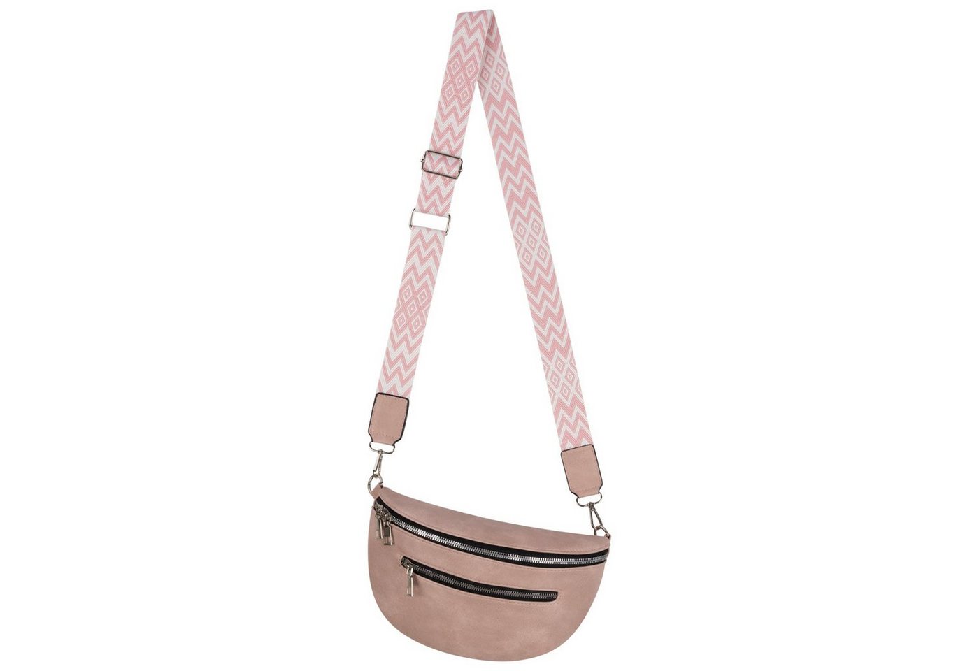 EAAKIE Gürteltasche Bauchtasche Umhängetasche Crossbody-Bag Hüfttasche Kunstleder Italy-De, als Schultertasche, CrossOver, Umhängetasche tragbar von EAAKIE