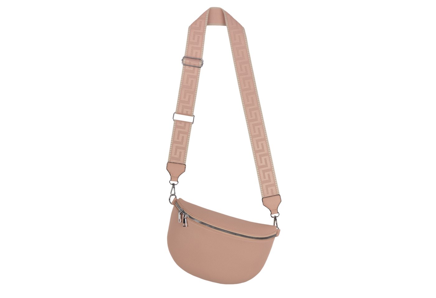 EAAKIE Gürteltasche Bauchtasche XL Umhängetasche Crossbody-Bag Hüfttasche Kunstleder Italy, als Schultertasche, CrossOver, Umhängetasche tragbar von EAAKIE