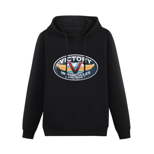 Limited Victory Motorcycle Essential Men Cartoon Hoodie Unisex Sweatshirt Casual Pullover Hooded Black 3XL von EAtsia