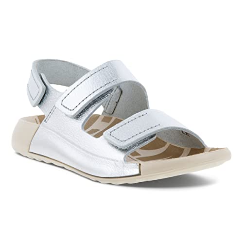 ECCO Mädchen 2nd Cozmo K Flat Sandal, Pure Silver, 35 EU von ECCO
