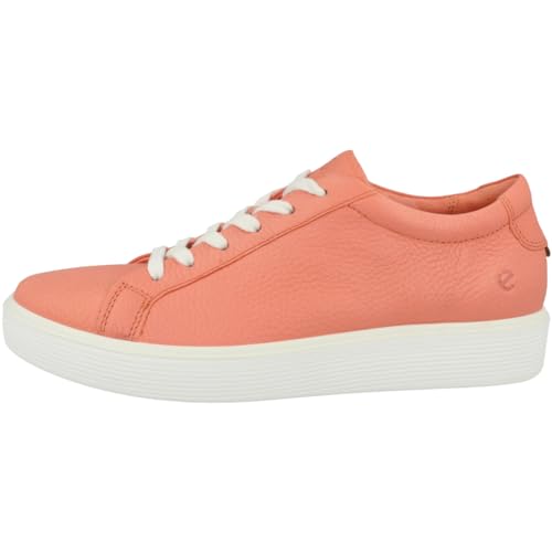 ECCO Damen Low Sneaker Soft 60 Orange Glattleder 38 von ECCO