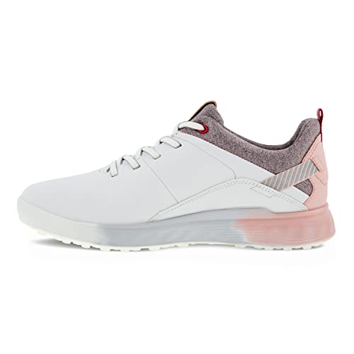 ECCO Damen S-DREI Golfschuh, WeiÃŸ Pink, 39 EU von ECCO