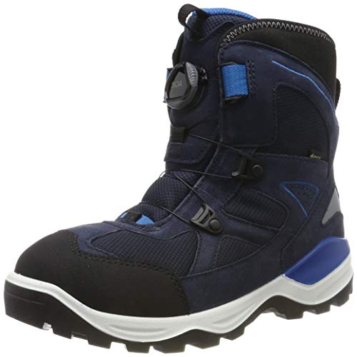 ECCO Jungen Snow Mountain Schneestiefel, Blau (Black/Night Sky), 26 EU von ECCO