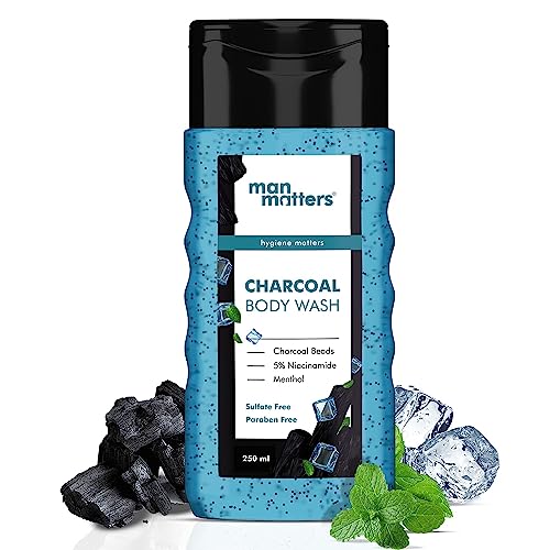 Green Velly Man Matterrs 3 in 1 Action Charcoal & Menthol Body Wash | With Menthol, 5% Niacinamid & Activated Charcoal Beads | For Instant Cooling, Odor Protection & Improves Skin Texture | 250ml Green Velly Man Matterrs 3 in 1 Action Charcoal & Menthol Body Wash | With Menthol, 5% Niacinamid & Activated Charcoal Beads | For Instant Cooling, Odor Protection & Improves Skin Texture | 250ml von ECH