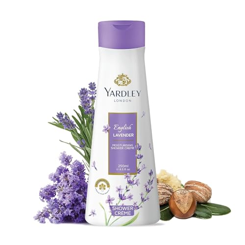 Green Velly Yardly London English Lavender Moisturising Shower Crème With Natural Floral Essence| Daily Bath Shower Gel For Women| Infused With Floral Actives & Shea Butter| 250ml von ECH