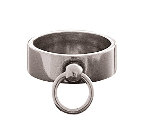 etNox-Ring 8mm breit ''Story of O.'' 925 Silber (R176), Ringgrösse:60 von ECHT