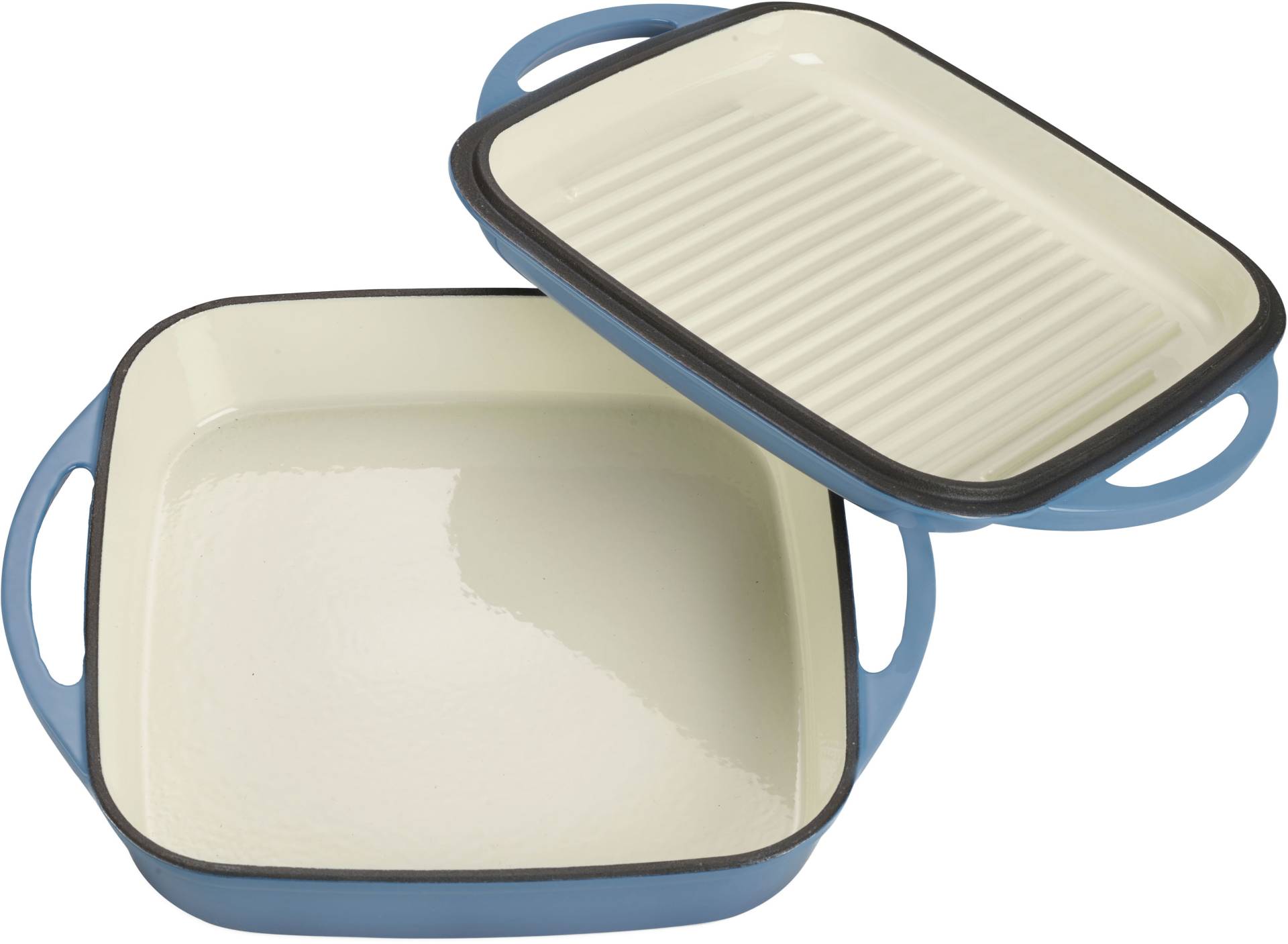 ECHTWERK Bräter "Universalbräter und Pfanne 2-in-1 Set, Auflaufform mit Deckel", Gusseisen-Emaille, Emaille-Beschichtung, für Backöfen, Grill & Induktion ECHTWERK Bräter "Universalbräter und Pfanne 2-in-1 Set, Auflaufform mit Deckel", Gusseisen-Emaille, Emaille-Beschichtung, für Backöfen, Grill & Induktion von ECHTWERK