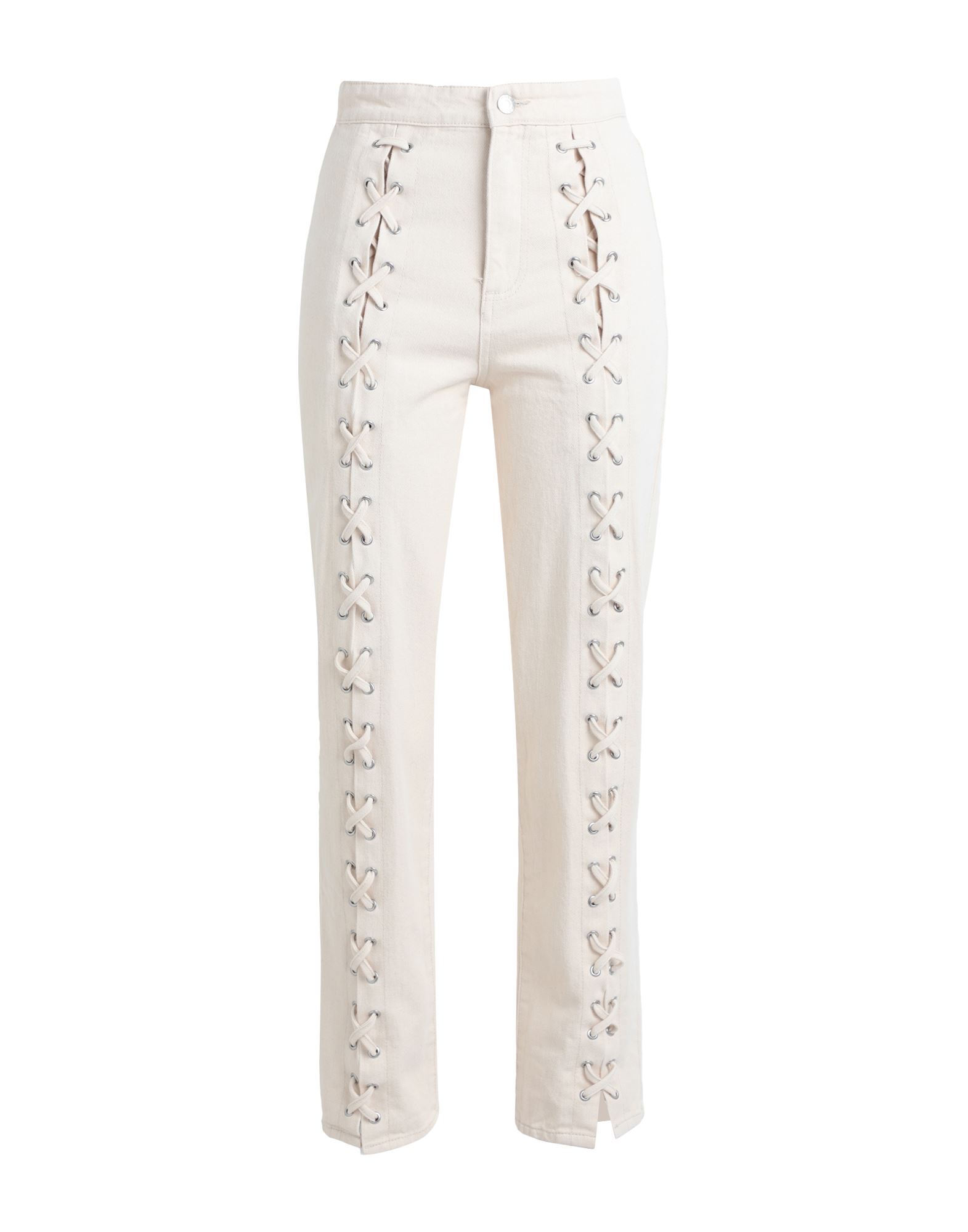 EDITED Jeanshose Damen Off white von EDITED