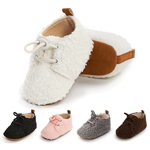 EDOTON Unisex Neugeborene Tier Schuhe,Süß rutschfest Sohle Weich Winter Warm Haus Innen Ausdruck Stiefel zum Baby Jungs Mädchen von EDOTON