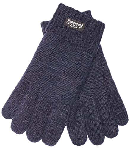 EEM Strick Kinderhandschuhe, weiche Baumwolle, Thinsulate Thermofutter, marine M - 122-134 von EEM Fashion