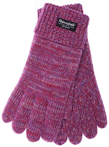 EEM Strick Kinderhandschuhe, weiche Baumwolle, Thinsulate Thermofutter, pink mix XL - 146-158 von EEM Fashion