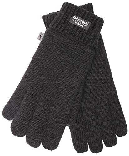 EEM Strick Kinderhandschuhe, weiche Baumwolle, Thinsulate Thermofutter, schwarz L - 134-146 von EEM Fashion