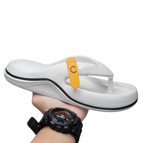 EFCQJZRZ Sommer Hausschuhe Flip Flops Herren Tanga Sandalen Eva Non-rutsch-rutschpantoffeln Im Freien Im Freien In Innenpaaren Schuhe-weiß-42-43 von EFCQJZRZ