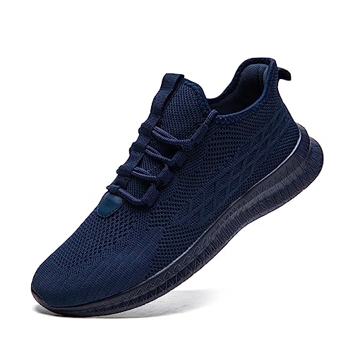 EGMPDA Schuhe Herren Sneaker Laufschuhe Turnschuhe Sportschuhe Herren Laufschuhe Outdoor Fitness Gym Schuhe Herren Sneaker EU Dunkelblau 41 von EGMPDA