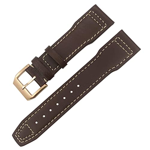 EGSDSE Uhrenarmband für IWC IW3777 IW3270 Mark 18 Big Pilot's Watch Armband aus weichem Rindsleder, 20 mm, 21 mm, 22 mm, Lederarmband, 22 mm, Achat von EGSDSE